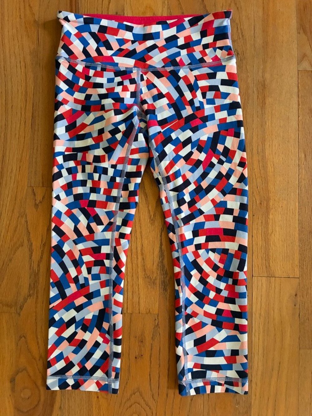 lululemon Wunder Under Crop III Capoeira Multi Leggings Women's 6